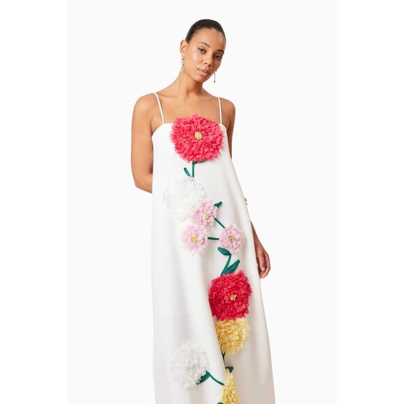 Elliatt White Floral Embellished Wedding Dresses - Picture 2 of 7